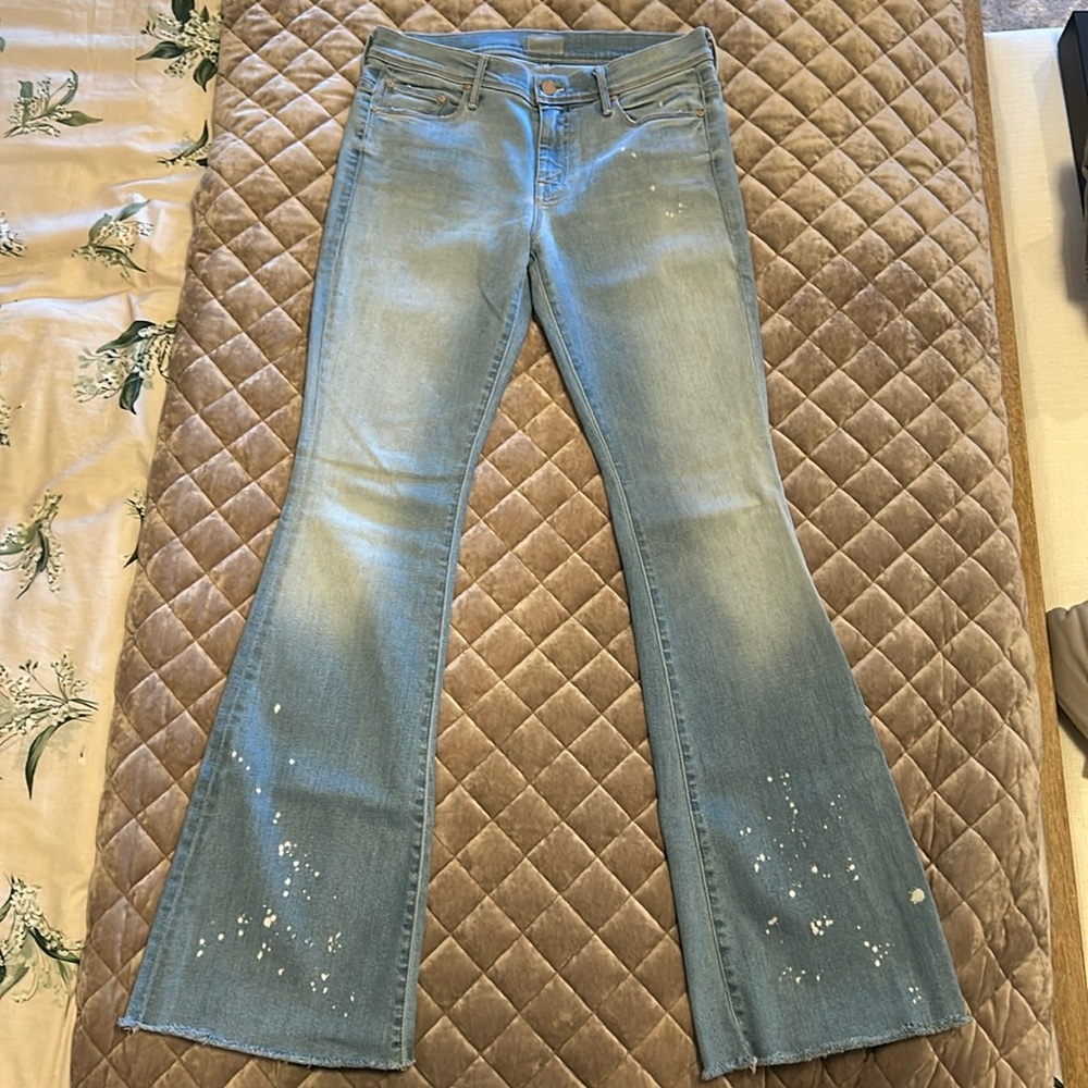 Mother The Cruiser Fray Flare Jeans